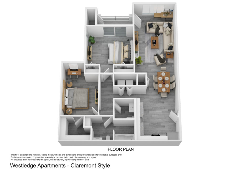 Claremont Westledge Apartments Floor Plan