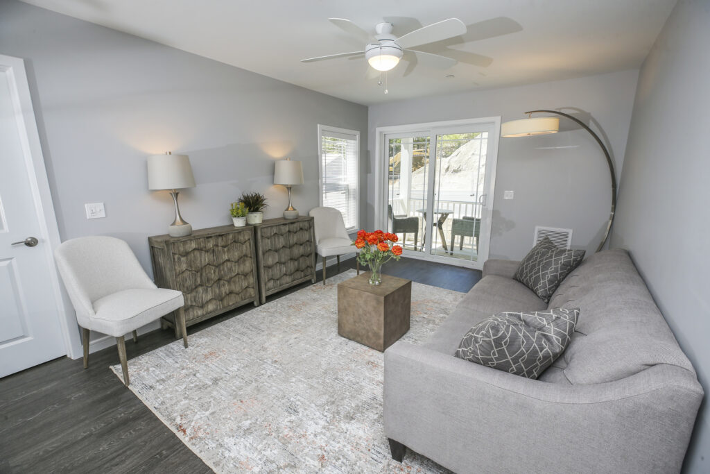 living room with furniture